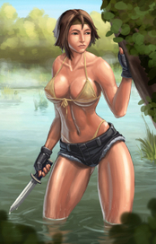 Девушка с ножом