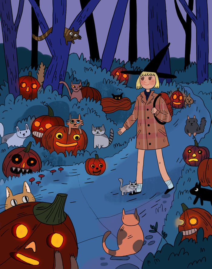 Тыквы и коты