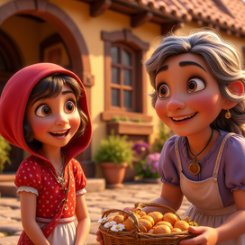 Красная шапочка и бабушка