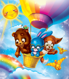 Зверушки на воздушном шаре