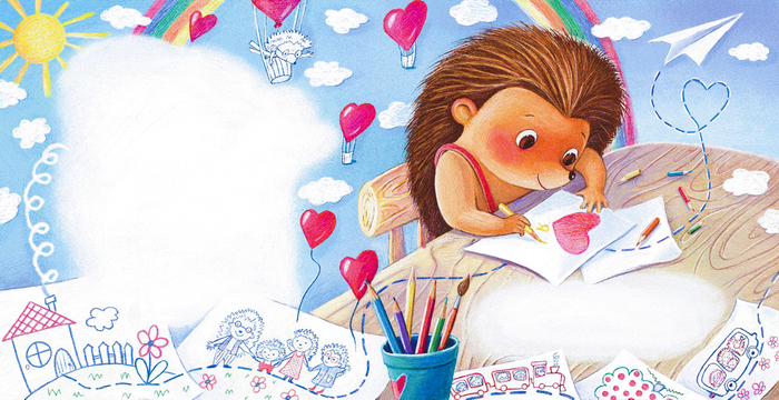 Благодаоность -разворот для серии книг "Первые эмоции"