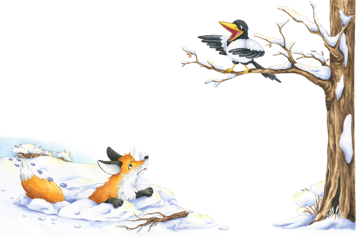 Лиса и сорока 