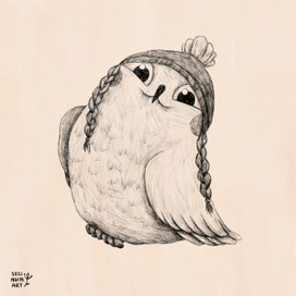 Совёнок в шапке