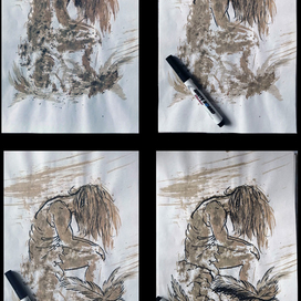 Скетч из пятна