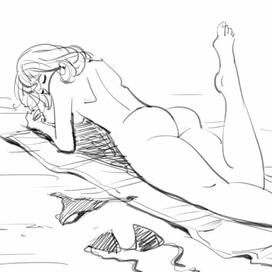 на солнышке