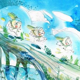 Шиши  бежит со всех ног.