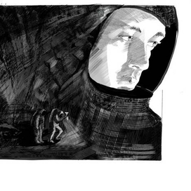 Иллюстрация к фантастическому роману "Крепость 19F"