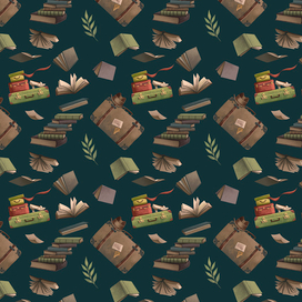 Форзац для книги "Книжная лавка фонарщика"