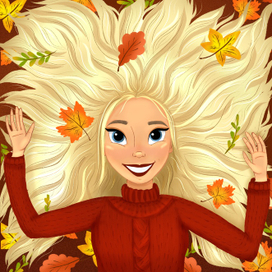 Девушка-осень