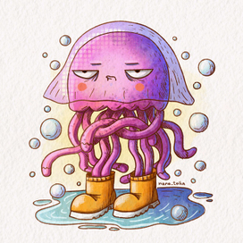 Недовольная медуза