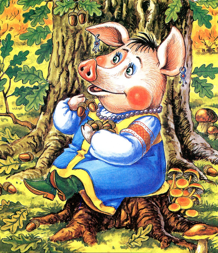 Зимовье зверей, Хрюша.