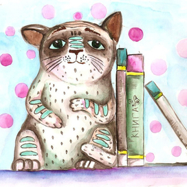 задумчивый кот