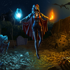 Атака на кладбище