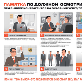 Графическая памятка для менеджеров компании 
