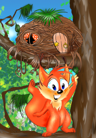 Дилли-Дин. Эскиз на обложку.