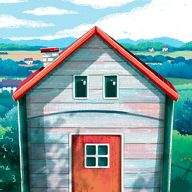 Домик. Как мышонок Мурик норку искал.