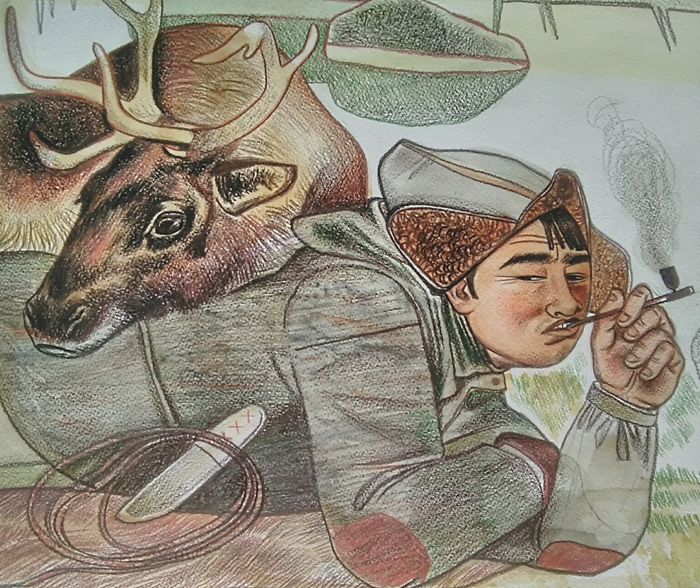 Чукотские мотивы ,, оленевод,,