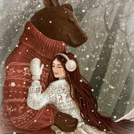 уютный свитер на двоих