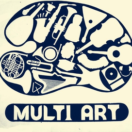 Логотип для музыкальной группы мульти-инструменталистов "Мульти-Арт"