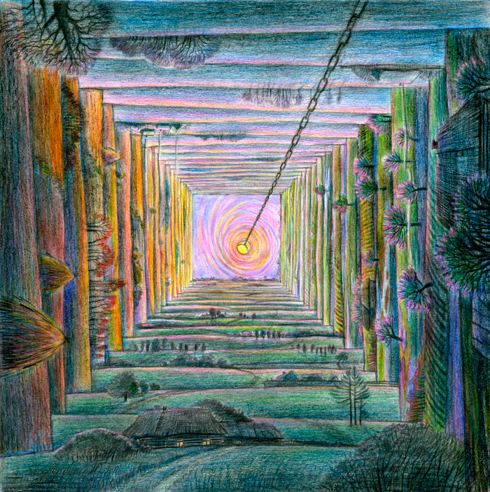 колодец (эскиз)