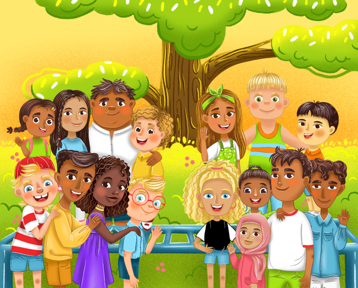 Иллюстрация для книги «Они такие же как мы»