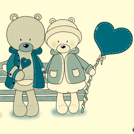 День Святого Валентина_Семья Медведей