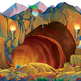 Декорация к настольной игре "Сокровище дракона"