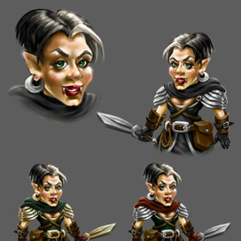 Концепт персонажа tile tactics