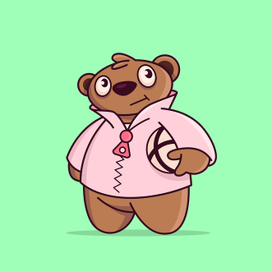 Мишка - футбольный тренер