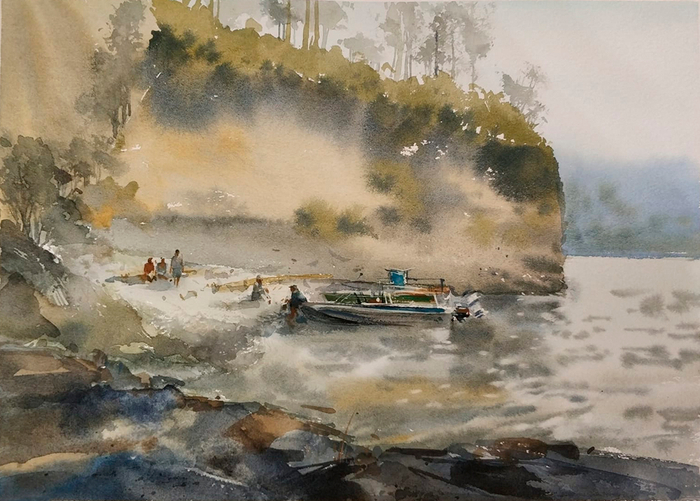 Привал на Телецком