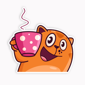 Стикер, серия Кот - Харитон