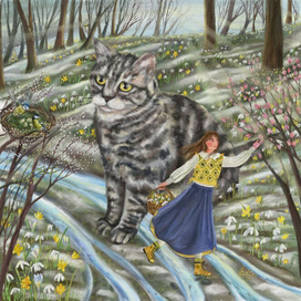 Открытка "Проталины"