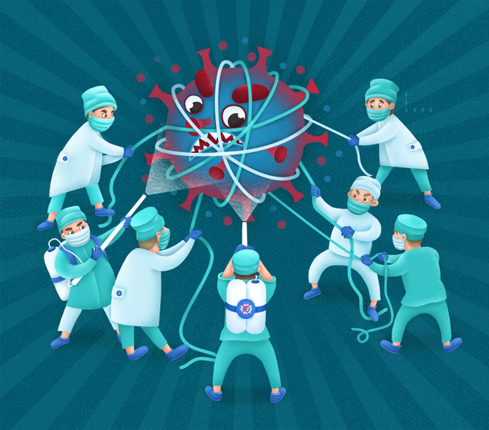 Борьба врачей с covid-19 каждый день...