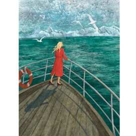 Illustration for the book « The Girl with alabaster skin»