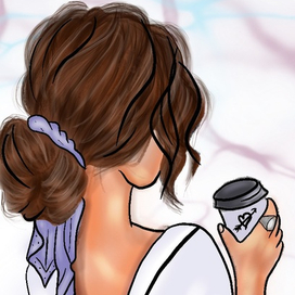 Девушка с кофе