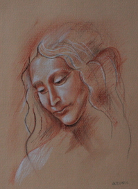 Портрет девушки (копия работы Х.Харрисон)