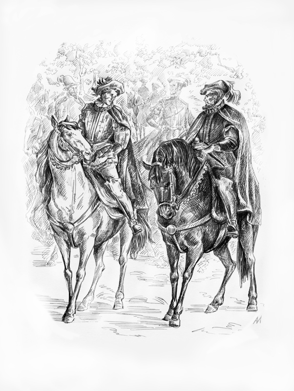 Иллюстрация . А.Дюма. Графиня де Монсоро