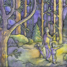 Ночь в лесу