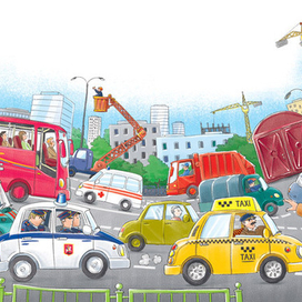 Автомобили. Первый разворот