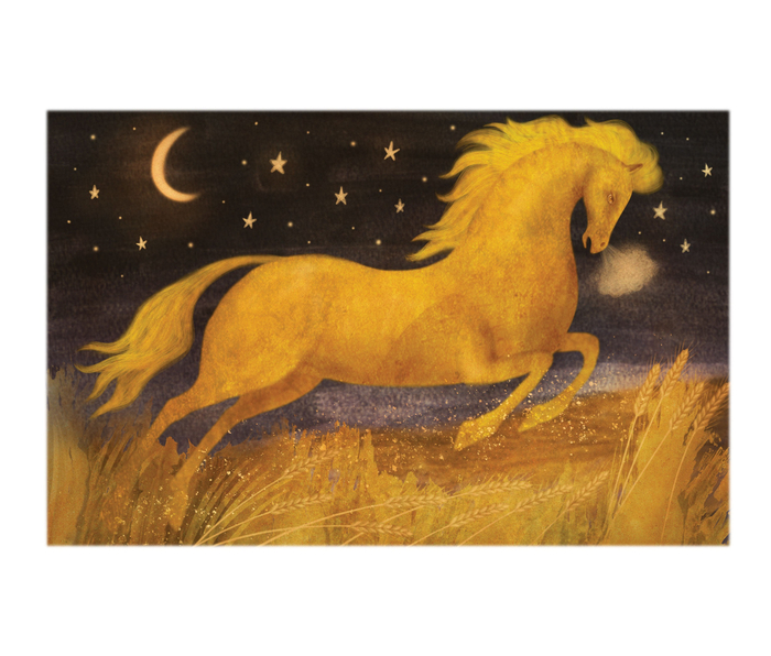 Иллюстрация к сказке Сивка-бурка для сборника русских сказок издательства Лабиринт Пресс 