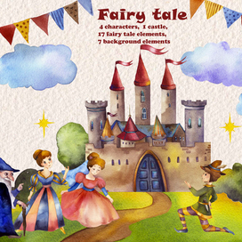 Клипарт набор "Сказочная баллада"