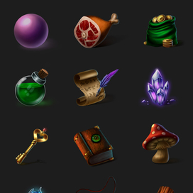 Иконки предметов для игр