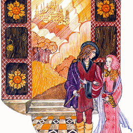 иллюстрация к Спящей красавице  принц и принцесса