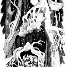 Иллю. из "Мальчик и две собаки"