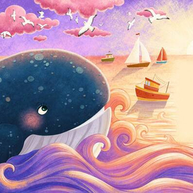 Кит и закат