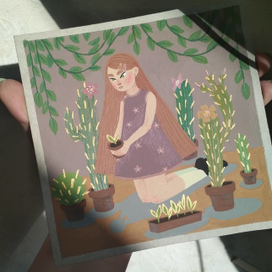 Девочка в цветах