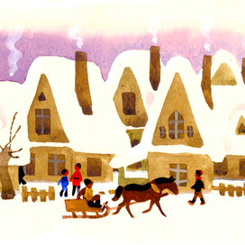 Распашная иллюстрация для "Детгиз"а