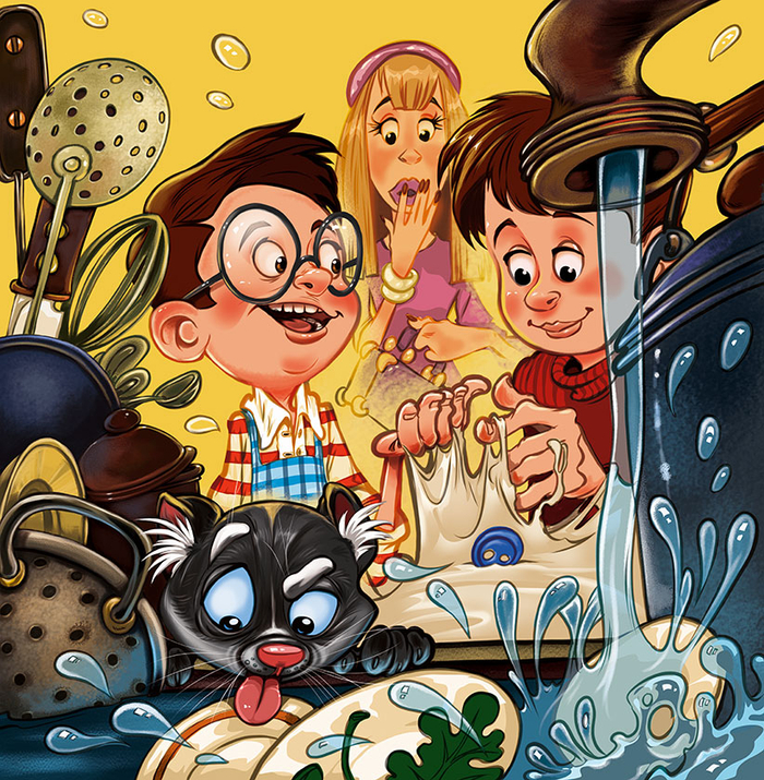 помощь маме на кухне