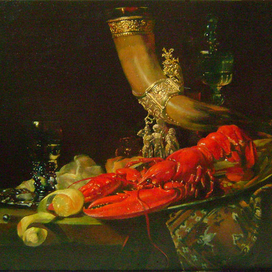 натюрморт с лобстером