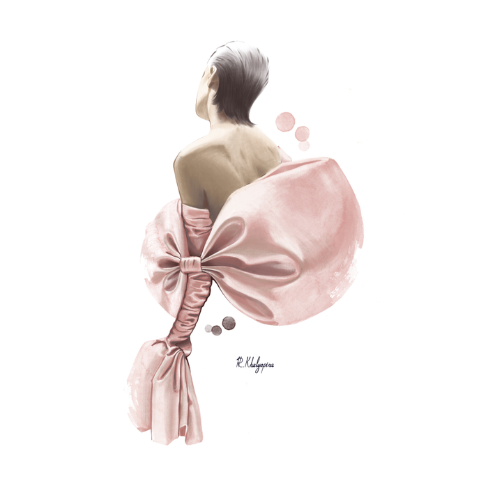 Fashion-иллюстрация, созданная для digital-медиа и онлайн-публикаций